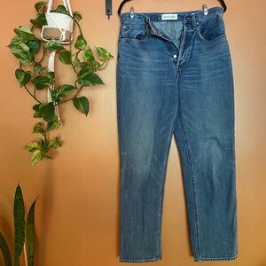 Denim Forum Medium Wash Jeans - The Joni High Loose Size 29